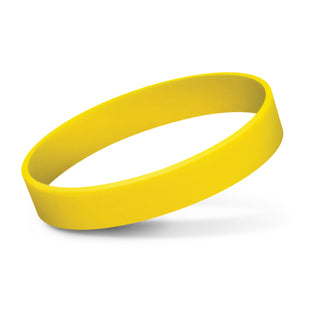 Agogo Silicone Wrist Band - Indent (Yellow)