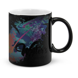 Ember Chameleon Coffee Mug (Black) — Detail