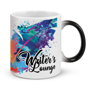 Ember Chameleon Coffee Mug (Black) — Detail
