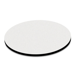 Precision Mouse Mat (White) — Round - White
