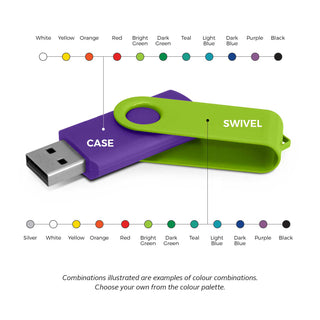 Vector Helix 4GB Mix & Match Flash Drive (Red) — Mix and Match