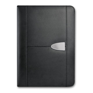 Agogo Sovrano Leather Portfolio - Large (Black)