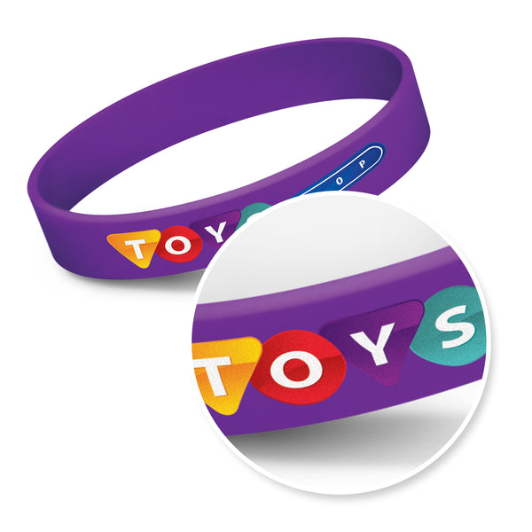 Silicone Silicone Wrist Band (Clear)