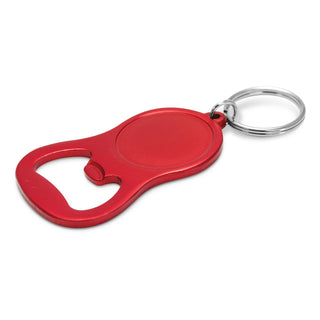 Agogo Chevron Bottle Opener Key Ring (Matt Red)