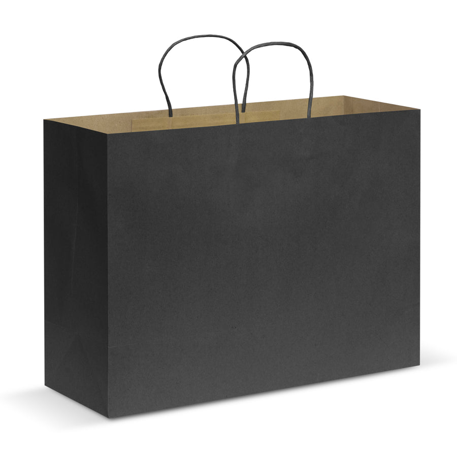 Kraft Paper Carry Bag - Extra Large (Black)