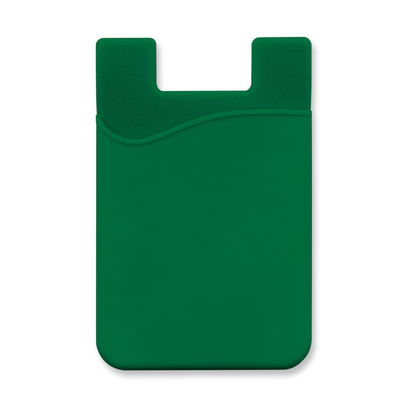 Cipher Silicone Phone Wallet (Dark Green)