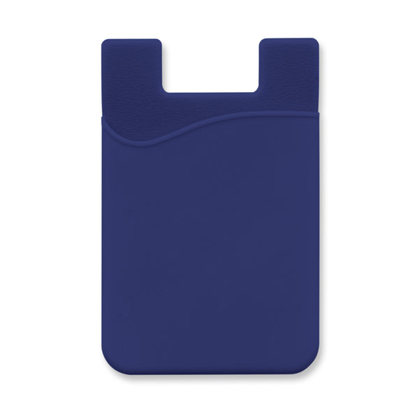 Cipher Silicone Phone Wallet (Dark Blue)
