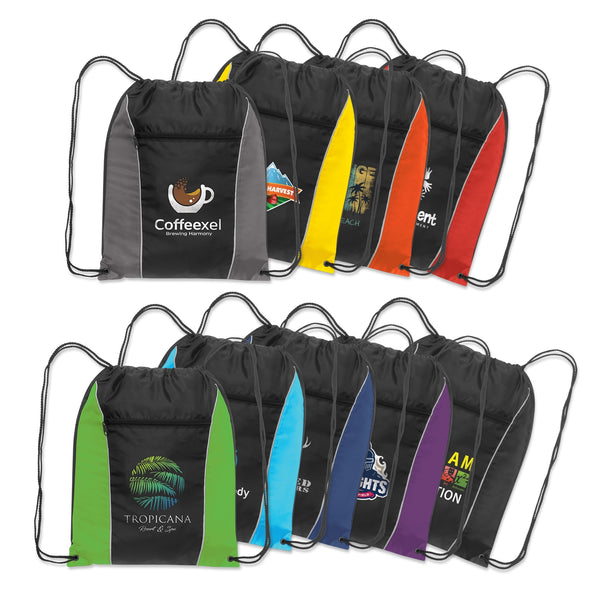 Zephyr Ranger Drawstring Backpack (Blue/Black)