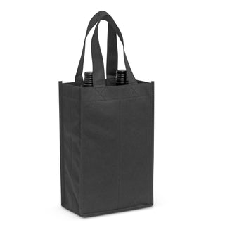 Printwear Wine Tote Bag - Double (Black)