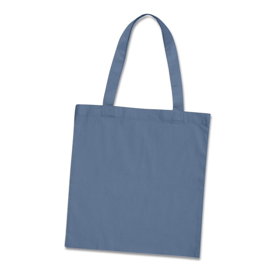 Linen Cotton Tote Bag - Colours (Slate Blue)