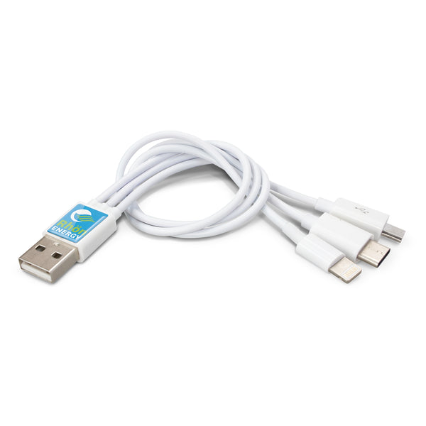 Nexus Triple Connector Cable (White)