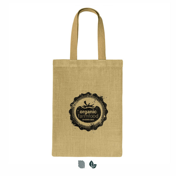 Flax Jute Tote Bag (Natural)