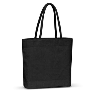 Printwear Carrera Jute Tote Bag (Black)