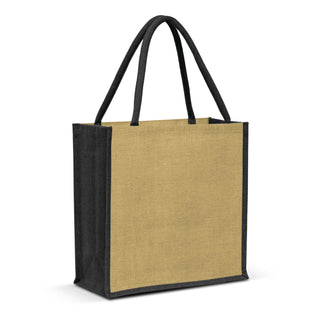 Printwear Monza Jute Tote Bag (Black)