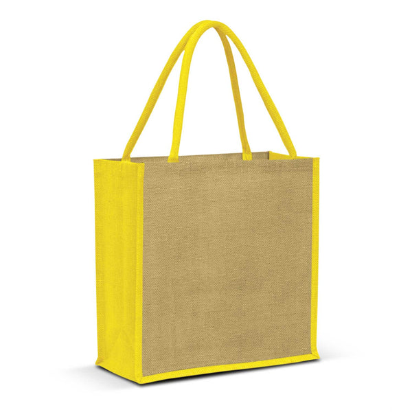 Merino Jute Tote Bag (Yellow)