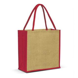 Printwear Monza Jute Tote Bag (Red)