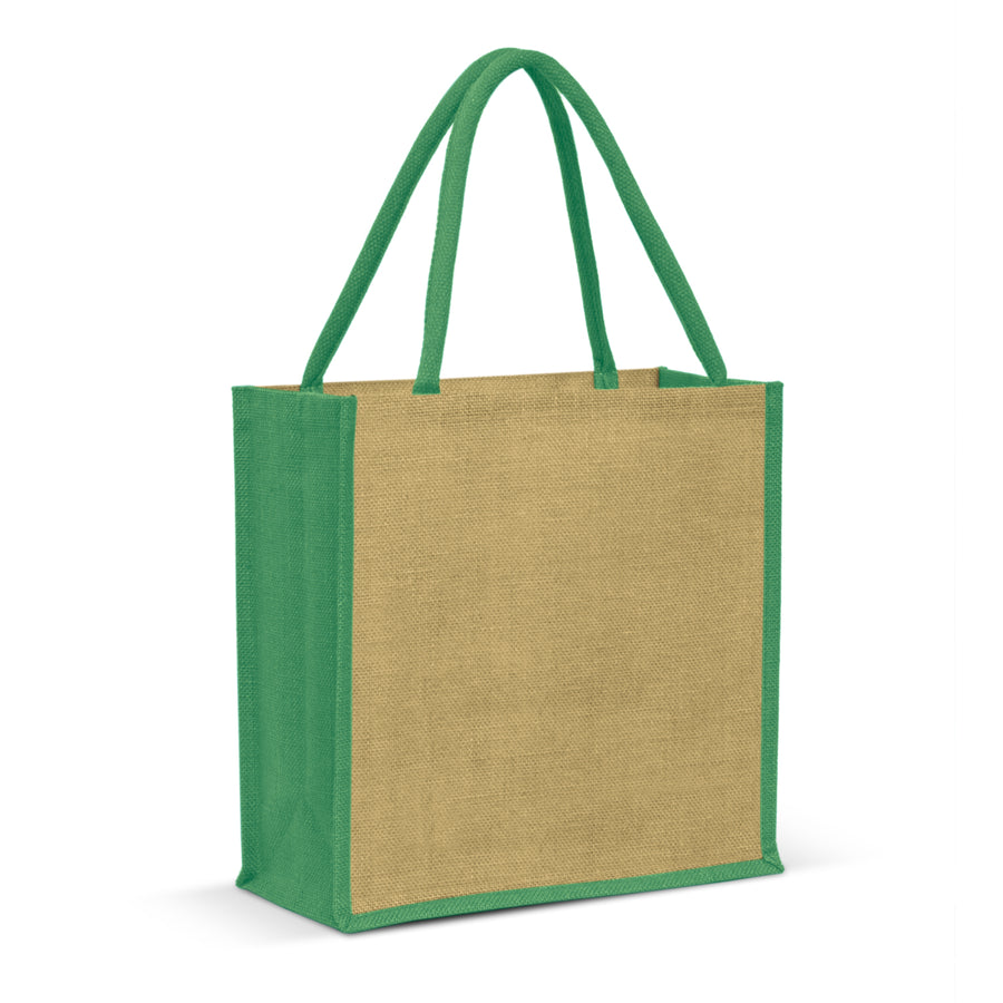 Merino Jute Tote Bag (Kelly Green)