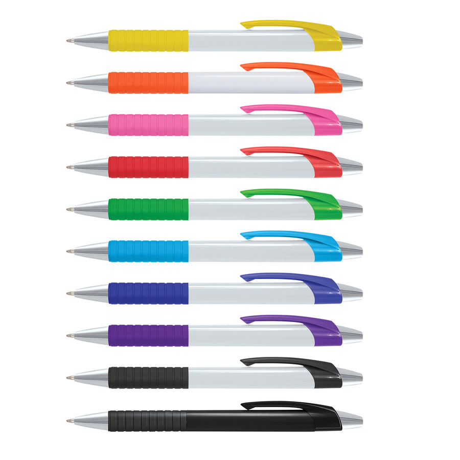 Cleo Pen (White/Dark Blue)