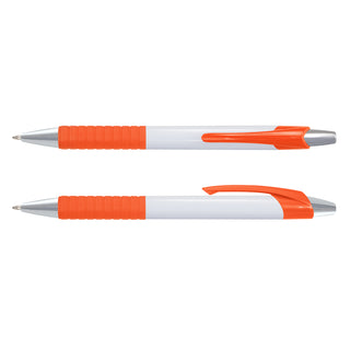 Agogo Cleo Pen - White Barrel (Orange)