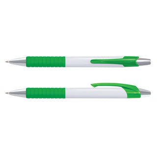 Agogo Cleo Pen - White Barrel (Bright Green)