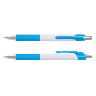 Agogo Cleo Pen - White Barrel (Light Blue)