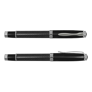 Agogo Statesman Rolling Ball Pen (Carbon Fibre/Black)