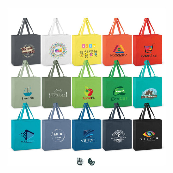 Canvas Cotton Tote Bag - Colours (Kelly Green)