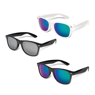 Agogo Malibu Premium Sunglasses - Mirror Lens (Black/ Silver Lens)