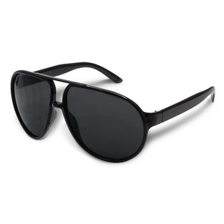 Agogo Aviator Sunglasses (Black with Black lenses)