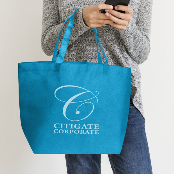 Metro Shopper Tote Bag (Teal)