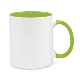 Agogo Madrid Coffee Mug - Two Tone (Bright Green)