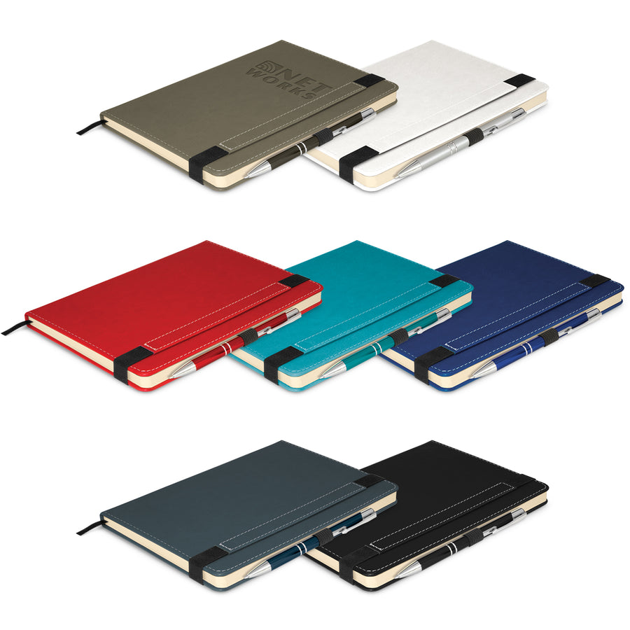 Grain Notebook with Pen (Green)