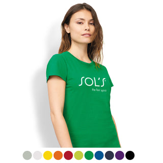 SOLS Imperial Womens T-Shirt (Apple Green)