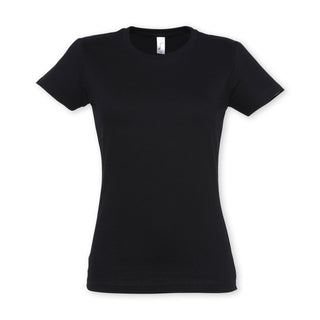 SOLS Imperial Womens T-Shirt (Deep Black)