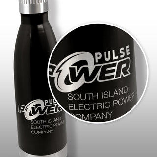 Solano Steel Bottle (Black) — Laser Engraving