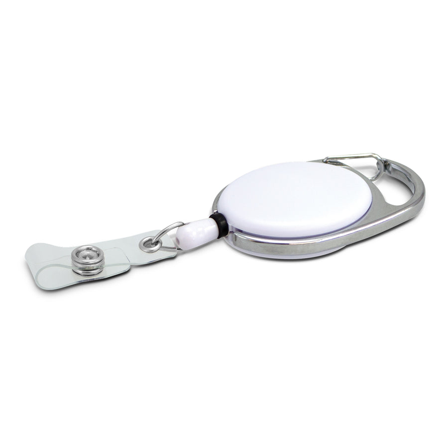 Reel Retractable ID Holder (White)