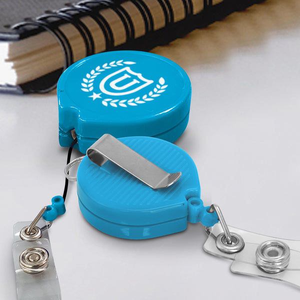 Clip Retractable ID Holder (Teal)