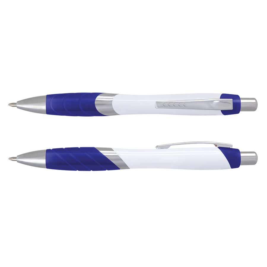 Borg Pen - White Barrel (Dark Blue)
