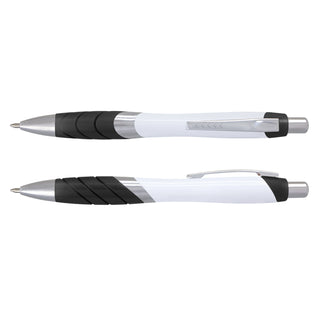 Agogo Borg Pen - White Barrel (Black)