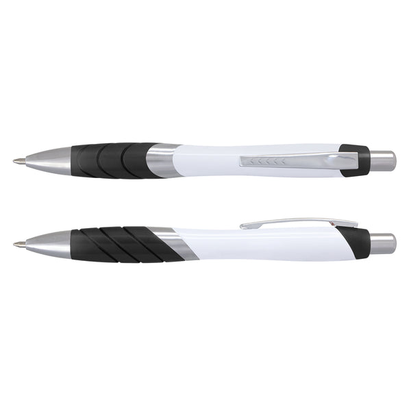 Borg Pen - White Barrel (Black)