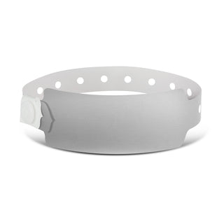 Agogo Plastic Event Wrist Band (Silver)