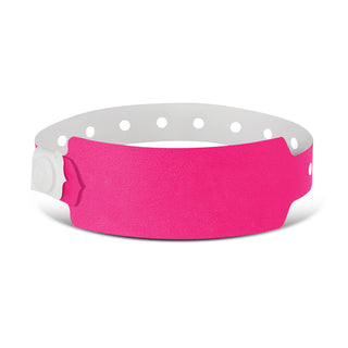 Agogo Plastic Event Wrist Band (Neon Pink)