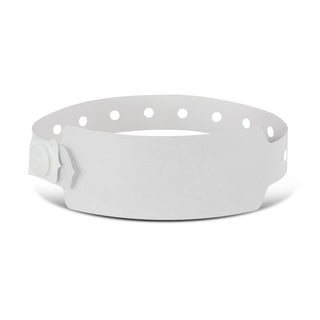 Agogo Plastic Event Wrist Band (White)