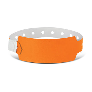 Agogo Plastic Event Wrist Band (Neon Orange)