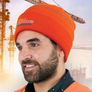 Printwear Everest Hi-Vis Beanie (Orange)