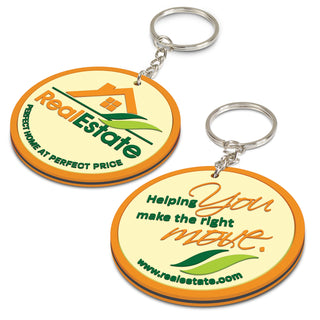 Agogo PVC Key Ring Small - Both Sides Moulded (Can be produced in almost any spot colour)