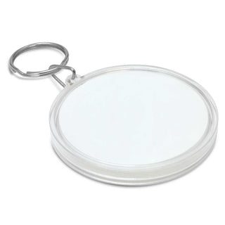 Cipher Puzzle Key Ring (White) — Back