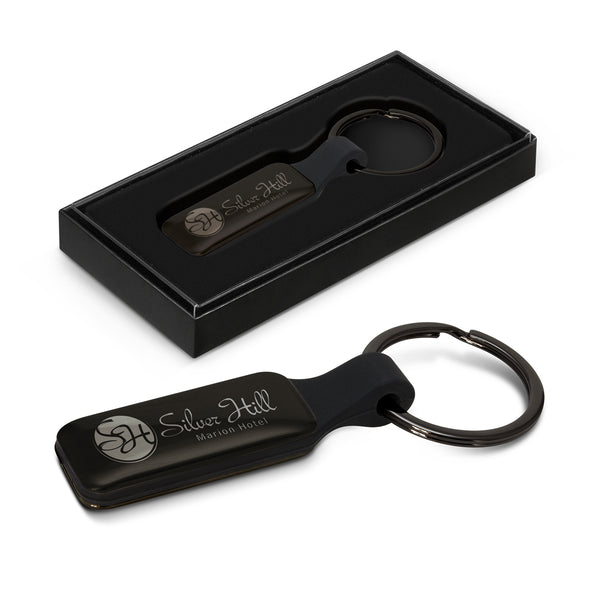 Altos Key Ring - Rectangle (Gunmetal/Black)