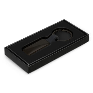 Altos Key Ring - Rectangle (Gunmetal/Black) — Gift Box