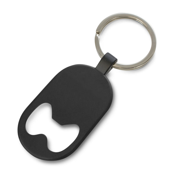 Arc Bottle Opener Key Ring (Black)